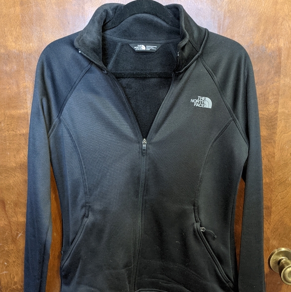 The North Face Zip Up lined black jacket sweatshirt black - Picture 4 of 14